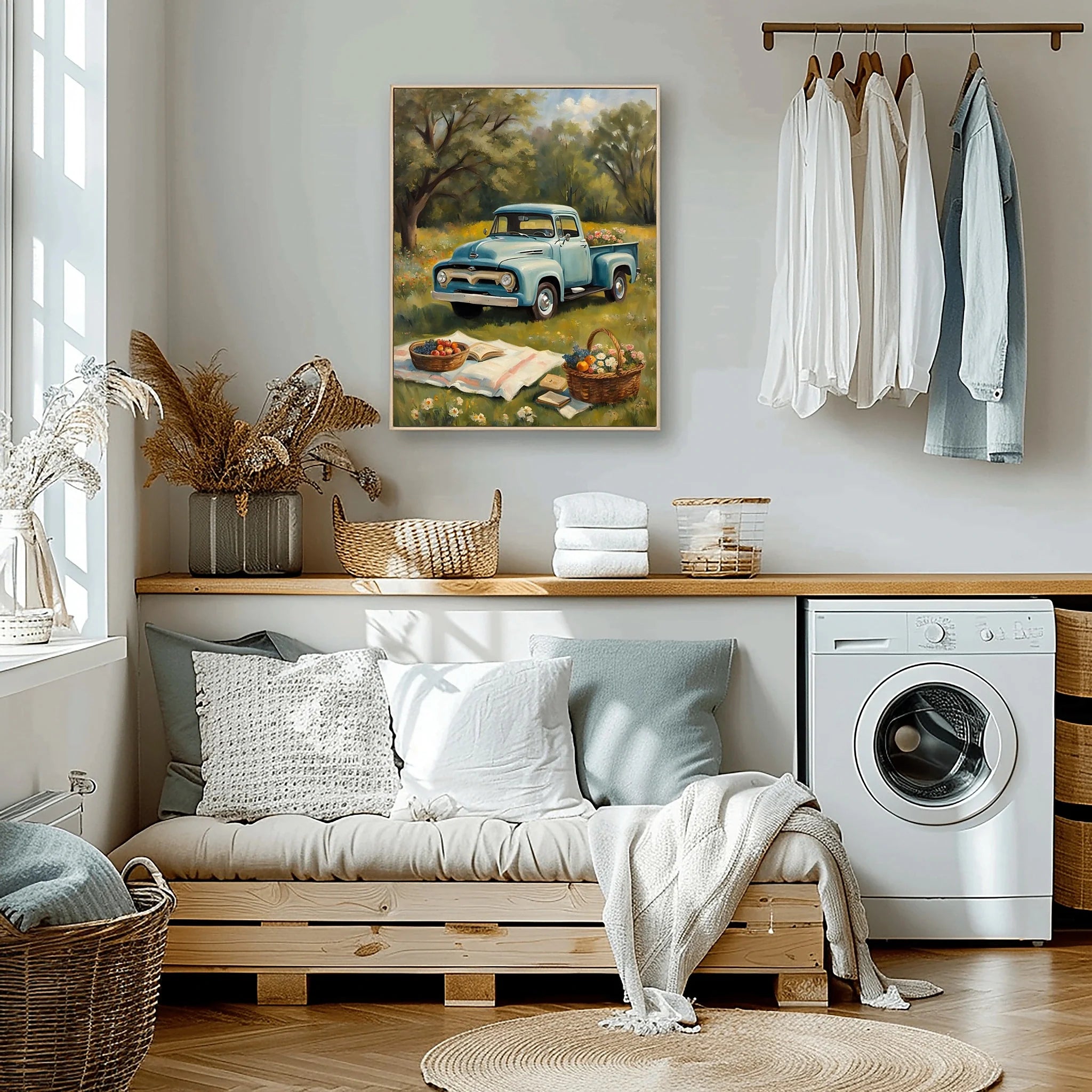 1956 Effie Classic Pickup - Picnic Edition | Poster Canvas