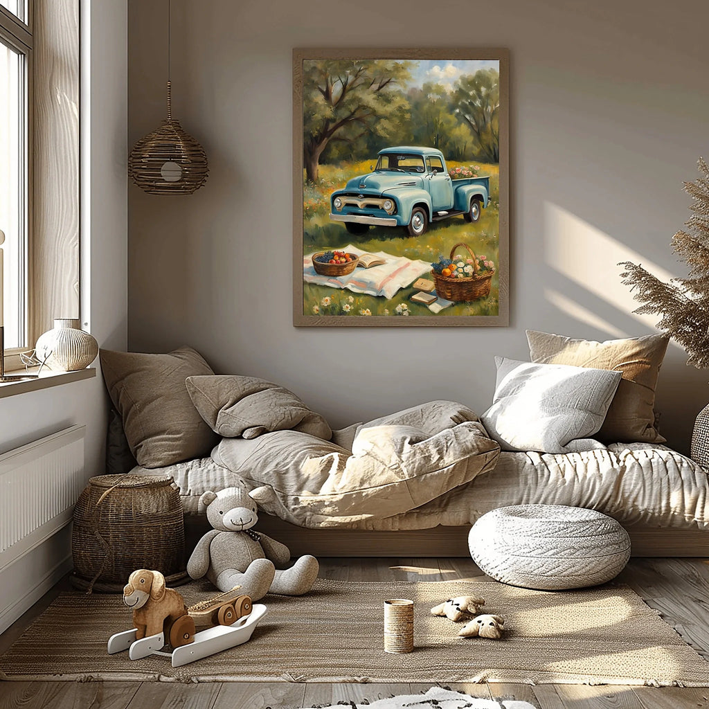 1956 Effie Classic Pickup - Picnic Edition | Poster Canvas