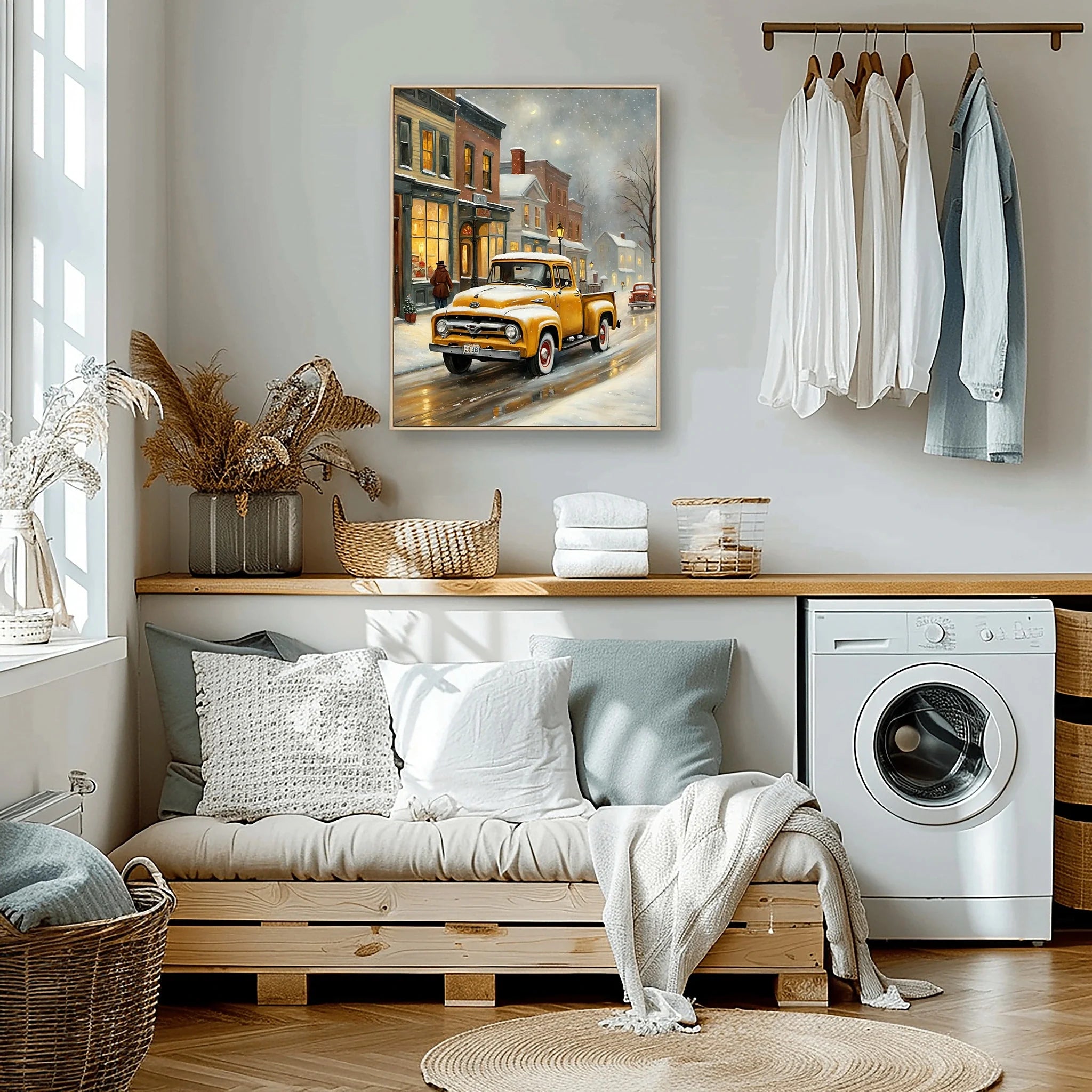 1956 Effie Classic Pickup - Winter Edition | Poster Canvas
