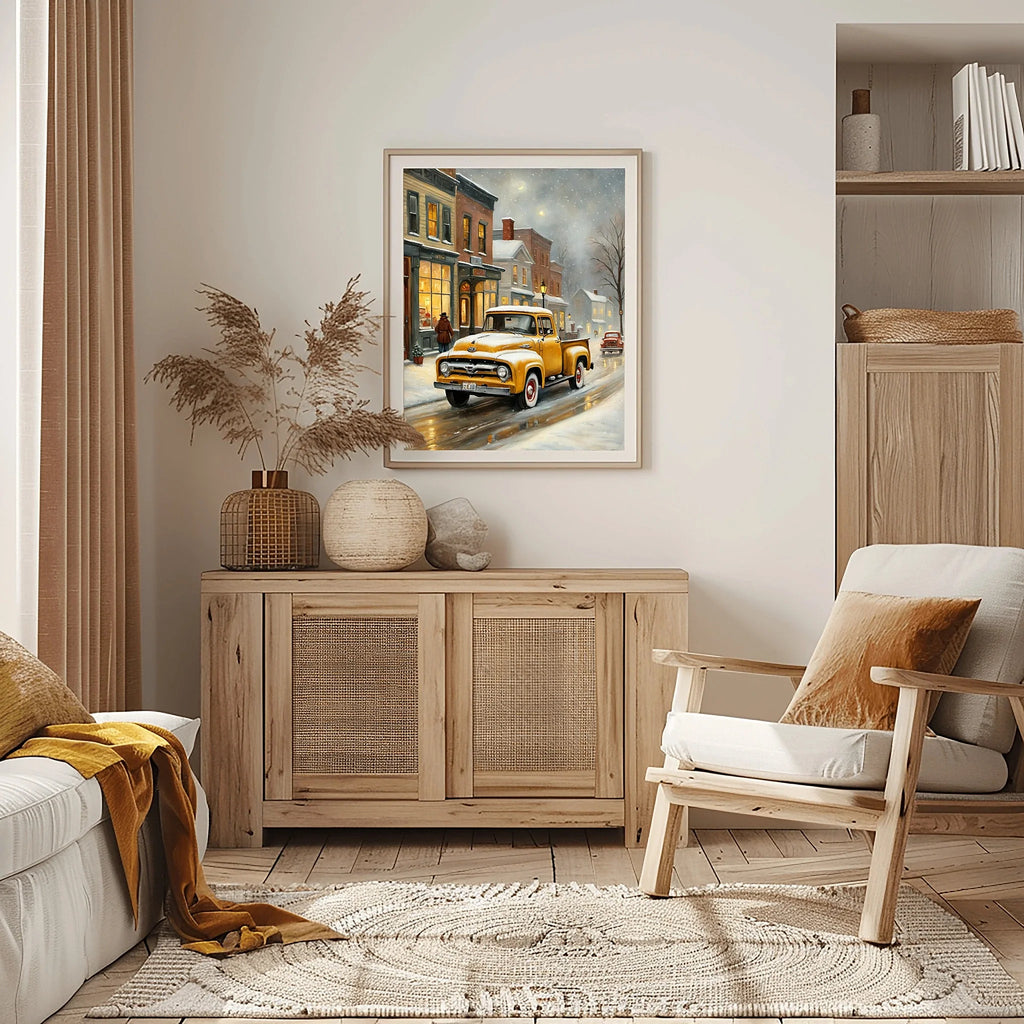 1956 Effie Classic Pickup - Winter Edition | Poster Canvas