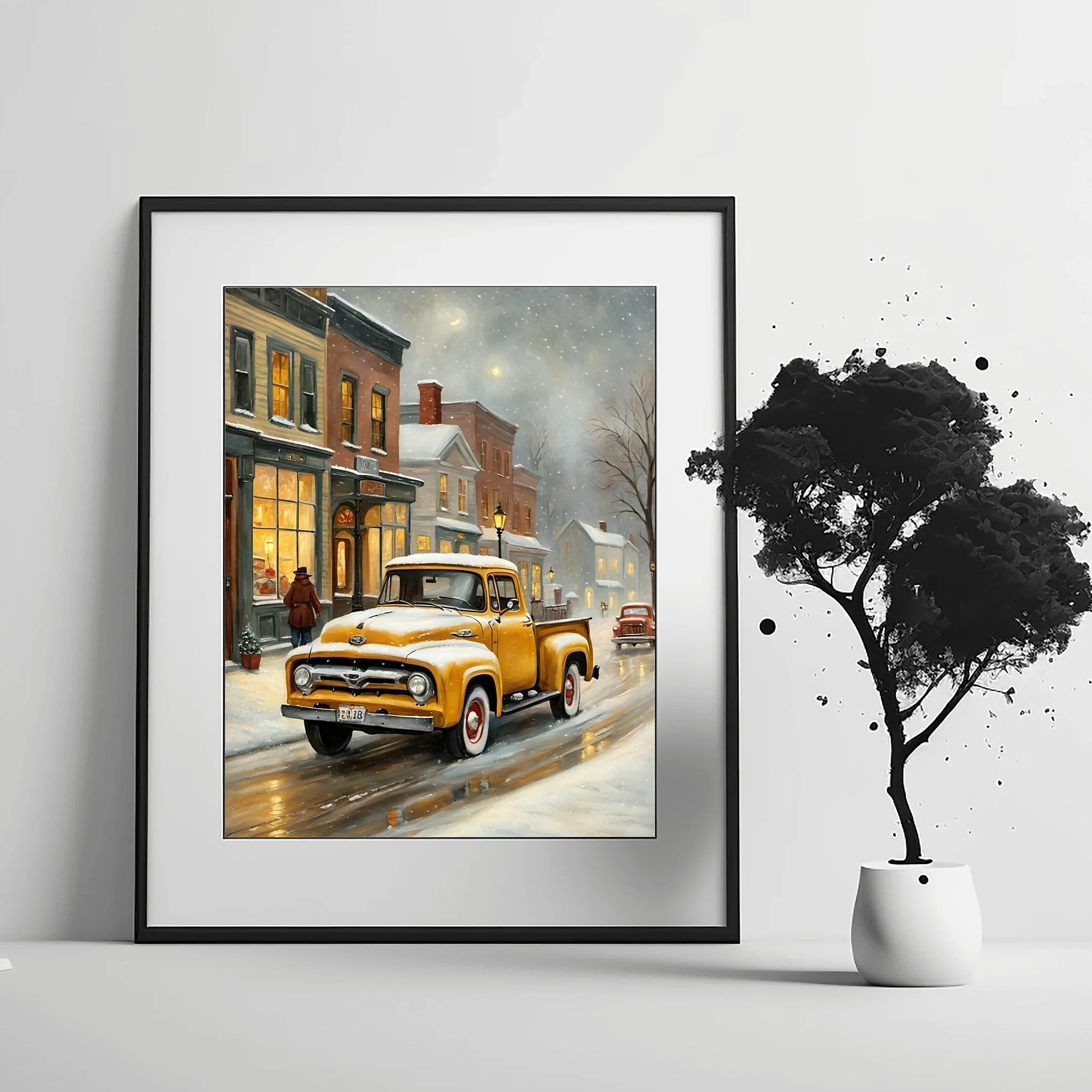 1956 Effie Classic Pickup - Winter Edition | Poster Canvas