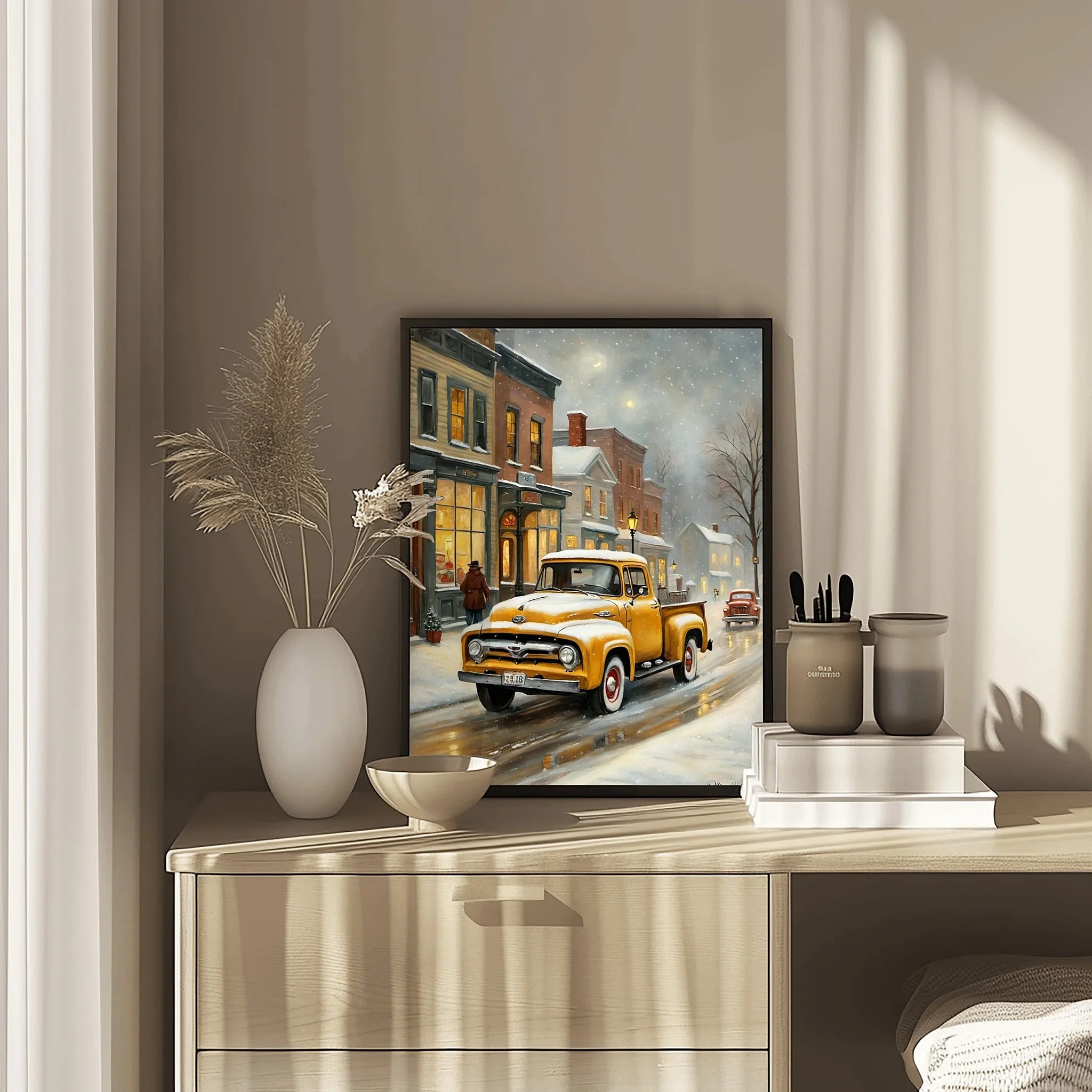 1956 Effie Classic Pickup - Winter Edition | Poster Canvas