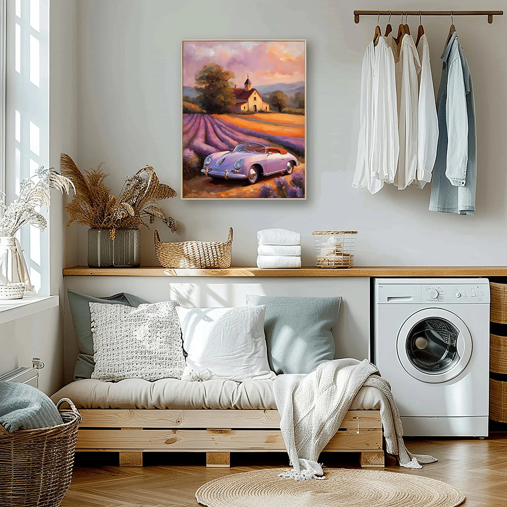 1956 German Speedster Icon - Lavender Edition | Poster Canvas