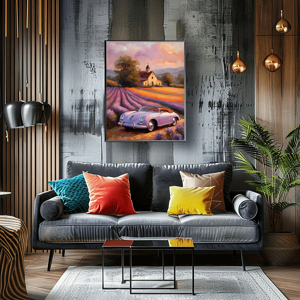 1956 German Speedster Icon - Lavender Edition | Poster Canvas