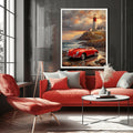 1956 German Speedster Icon - Lighthouse Edition | Poster Canvas