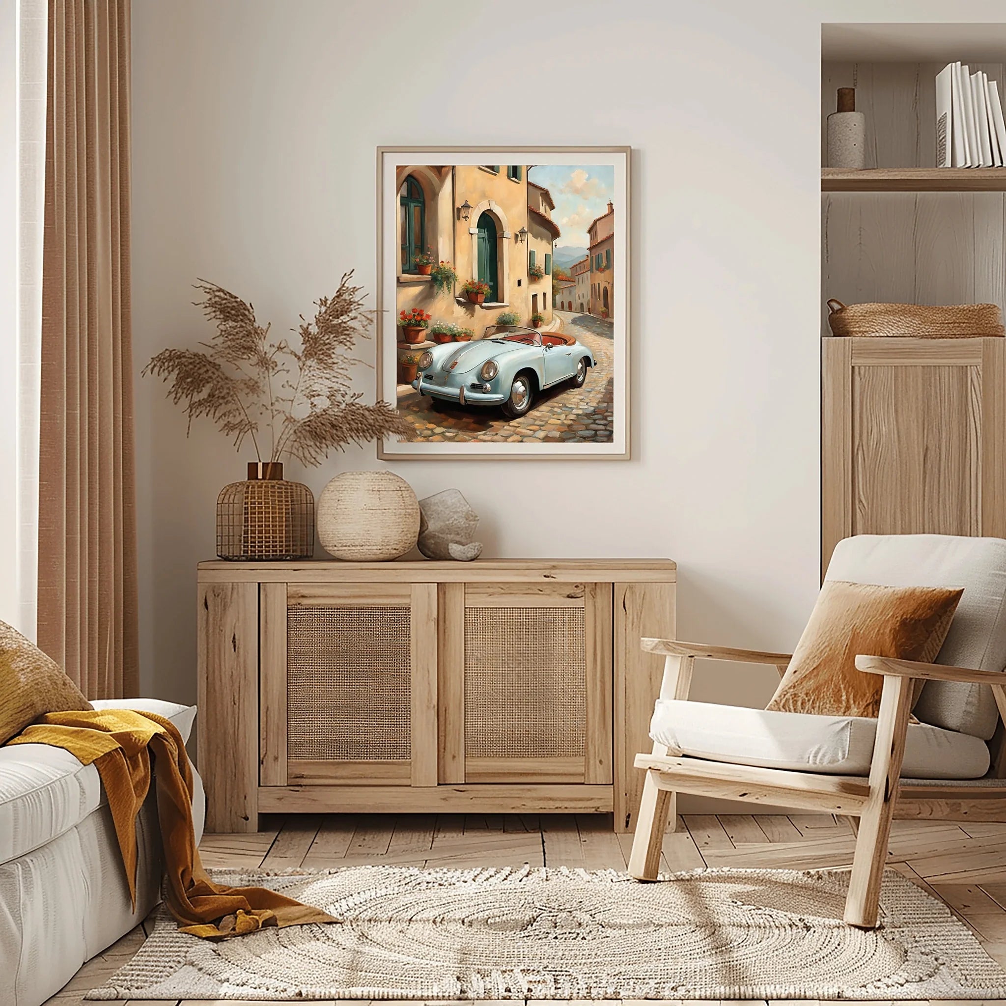 1956 German Speedster Icon - Town Edition | Poster Canvas