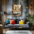 1956 German Speedster Icon - Town Edition | Poster Canvas