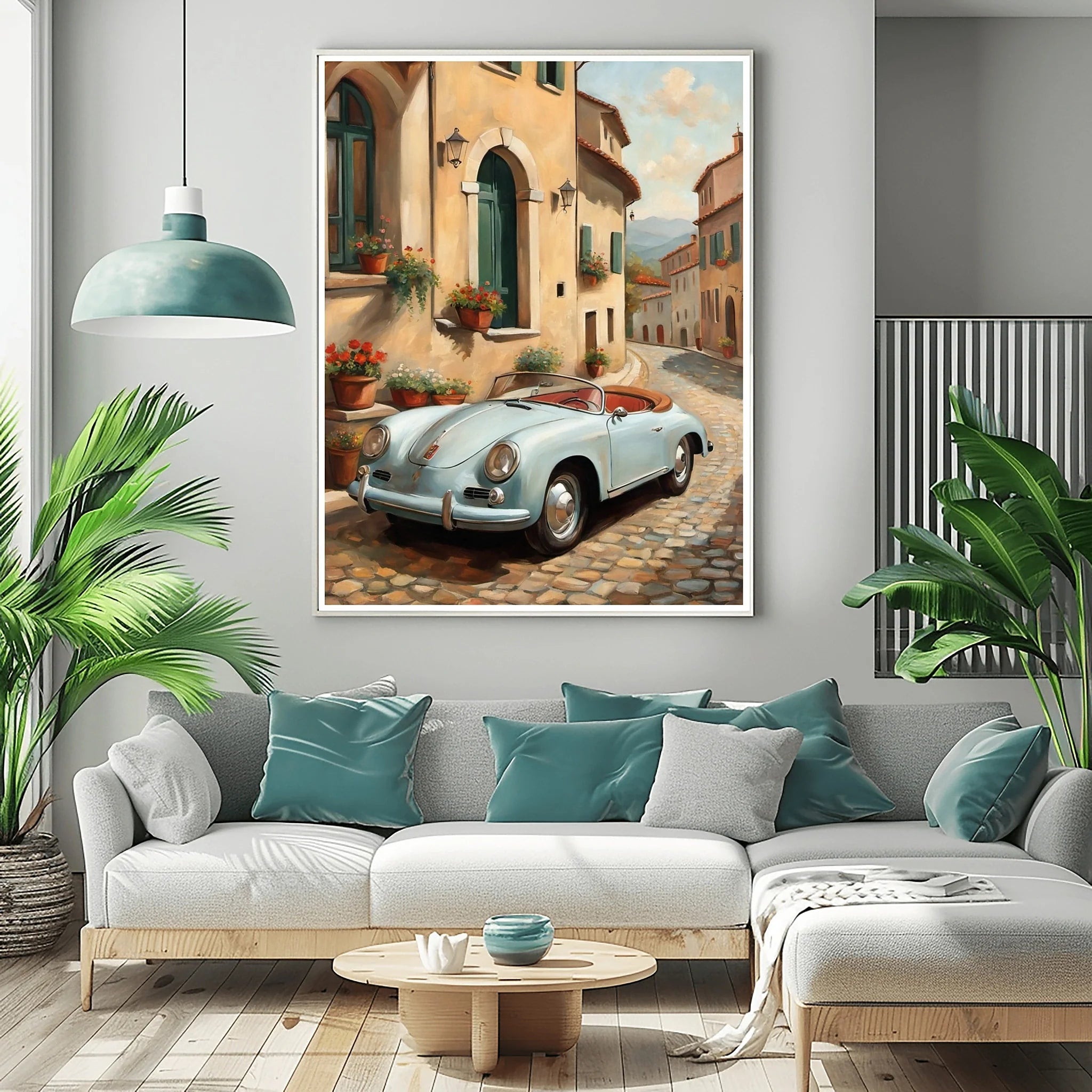 1956 German Speedster Icon - Town Edition | Poster Canvas