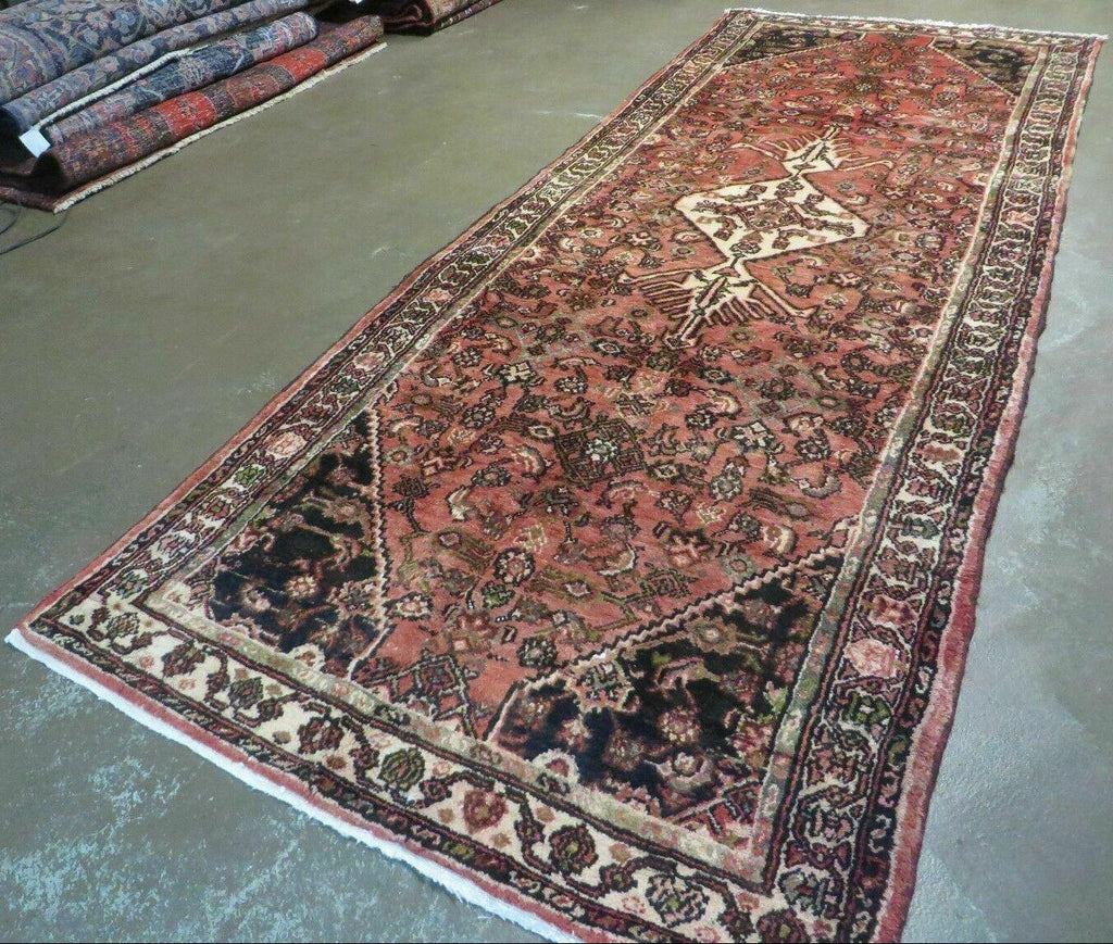 Persian Runner Rug 3.8 x 10, Red, Vintage