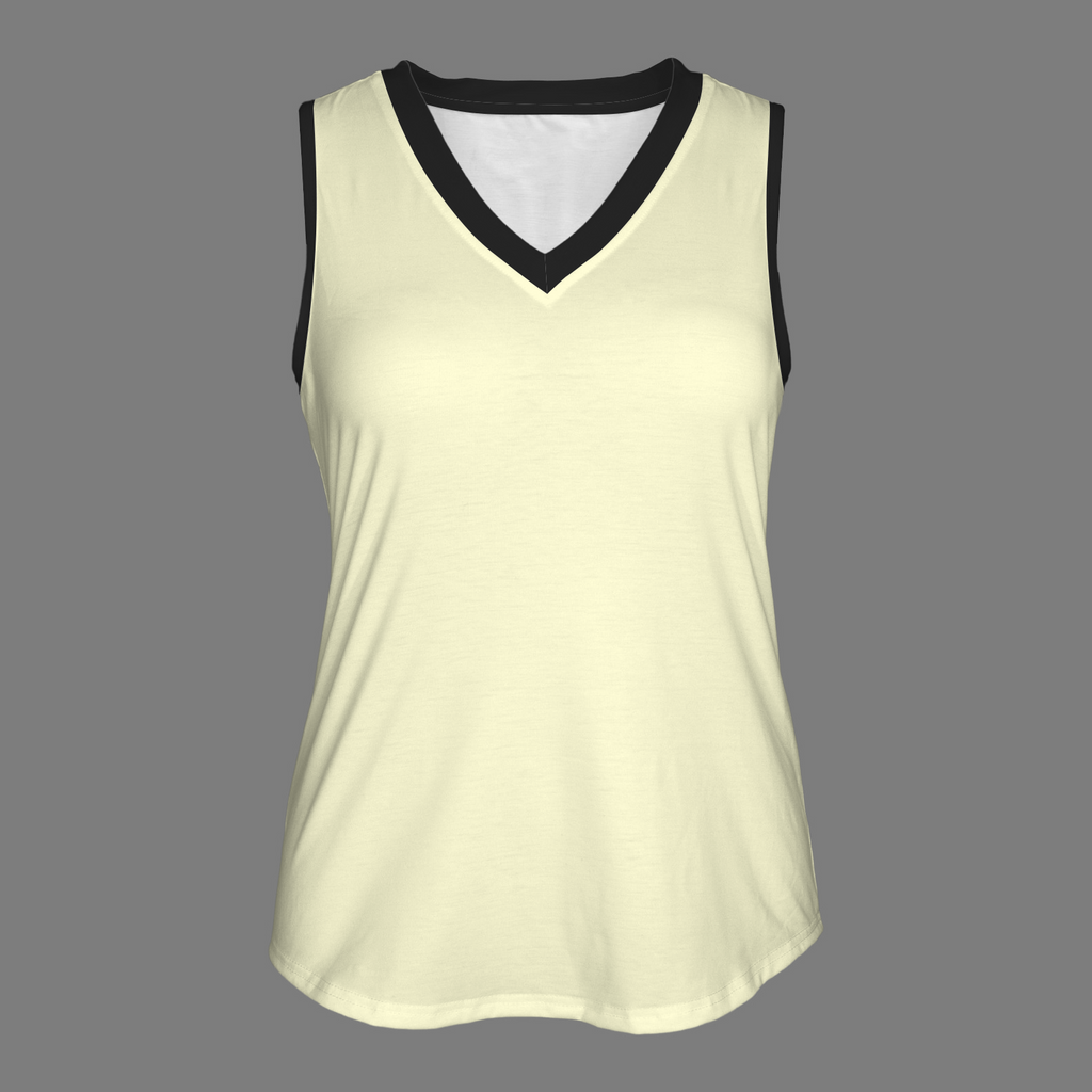 NEW!!! "THAT PART" branded (black rear) V-Neck Sleeveless Tank Top (Made to Order No Stock)