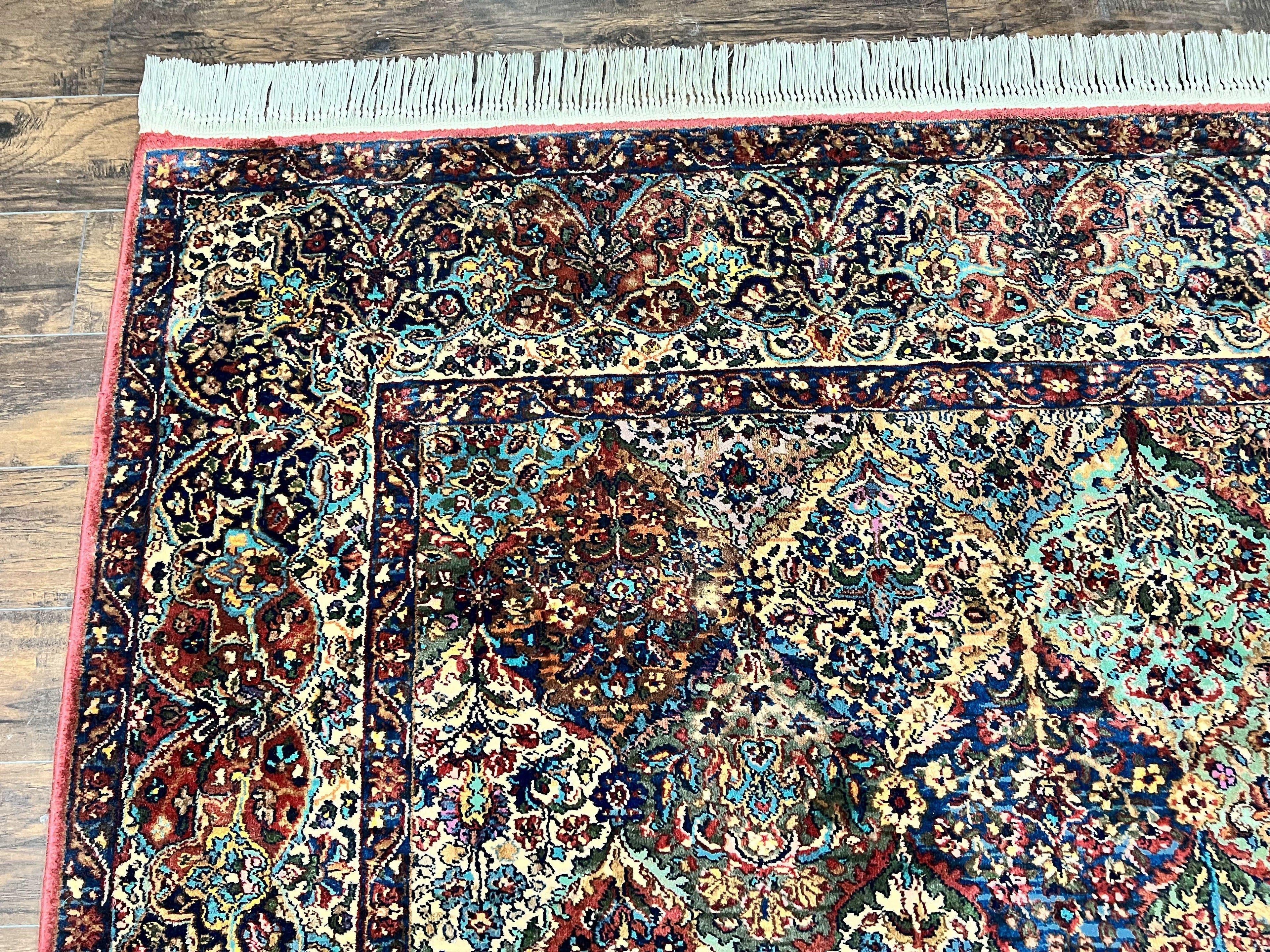 Karastan Multicolor Panel Kirman Rug #717, Wool Karastan Rug 12 x 16, Extra Large Karastan Area Rug, Original Karastan Collection 700 Series