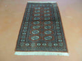 3' X 4' Vintage Handmade Pakistan Turkoman Bokhara Fine Woven Wool Rug