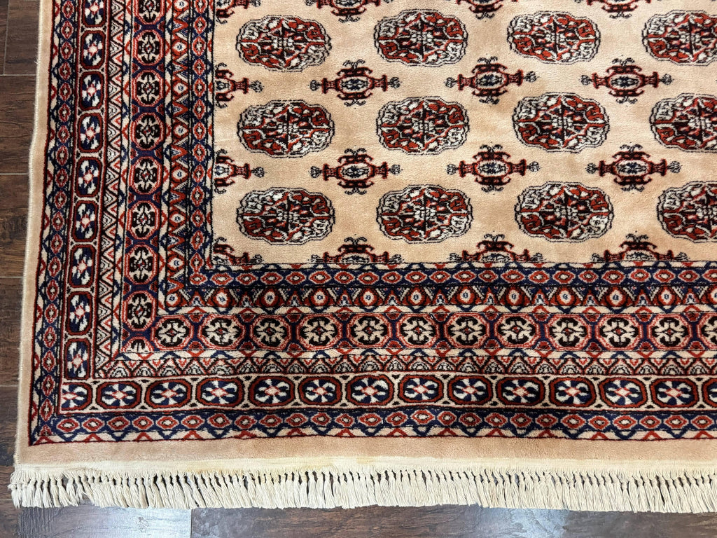 Karastan Rug 8.2 x 11.6 Beige Bokhara, Wool Pile, Vintage Discontinued Karastan Area Rug, Belgium Power Loomed Rug