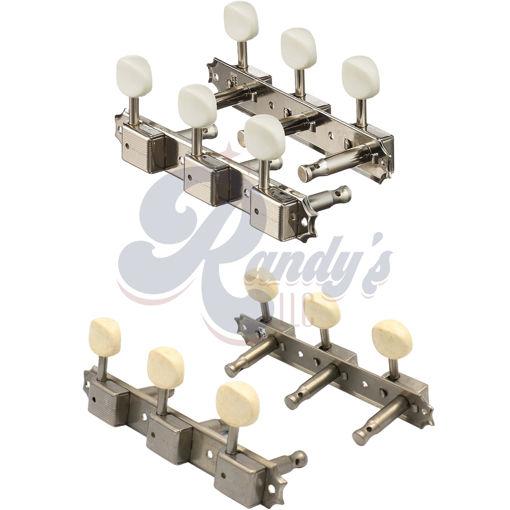 Aged Relic Tuners by Gotoh® w/ Oval Buttons (3-On-Plate) - Fits Gibson®