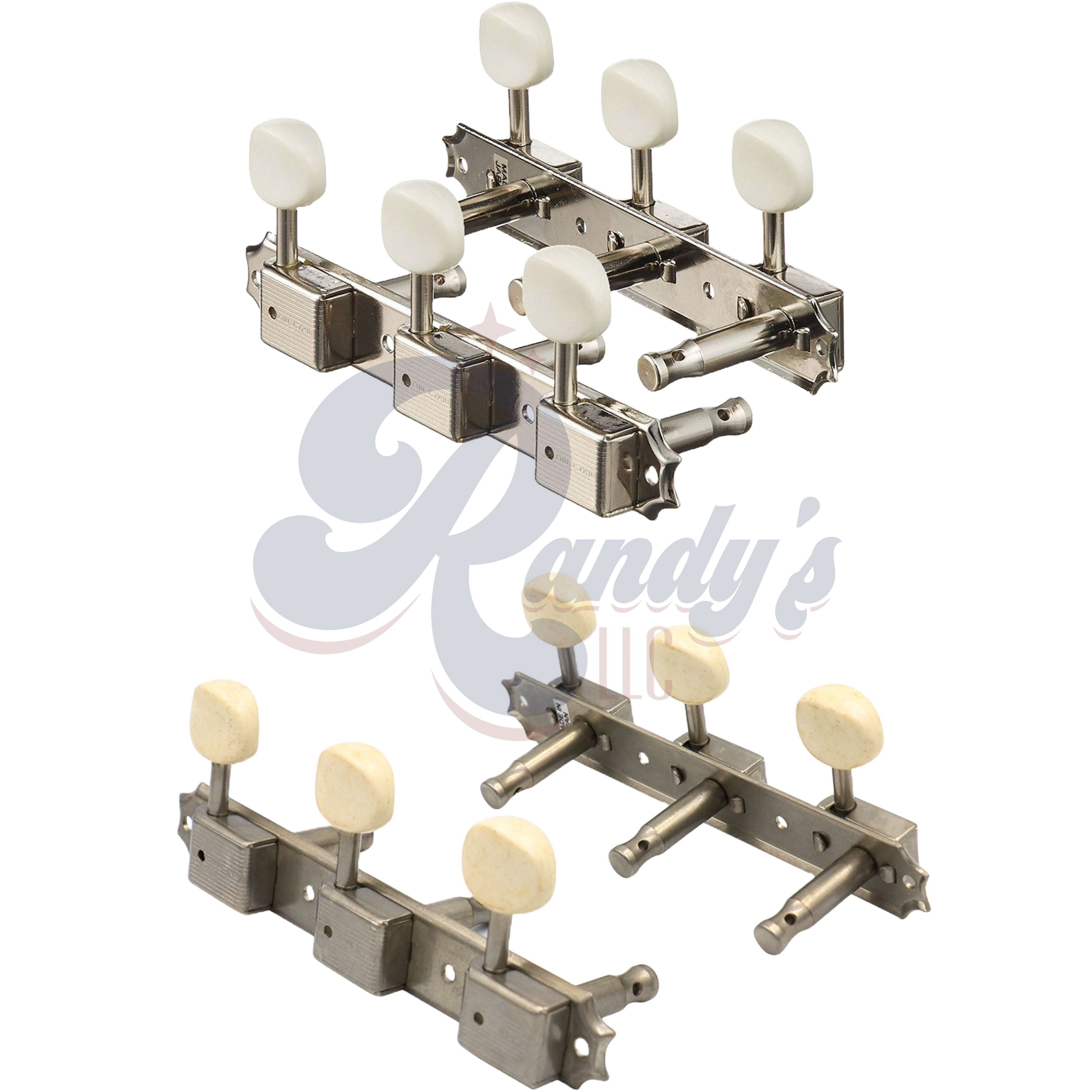 Aged Relic Tuners by Gotoh® w/ Oval Buttons (3-On-Plate) - Fits Gibson®