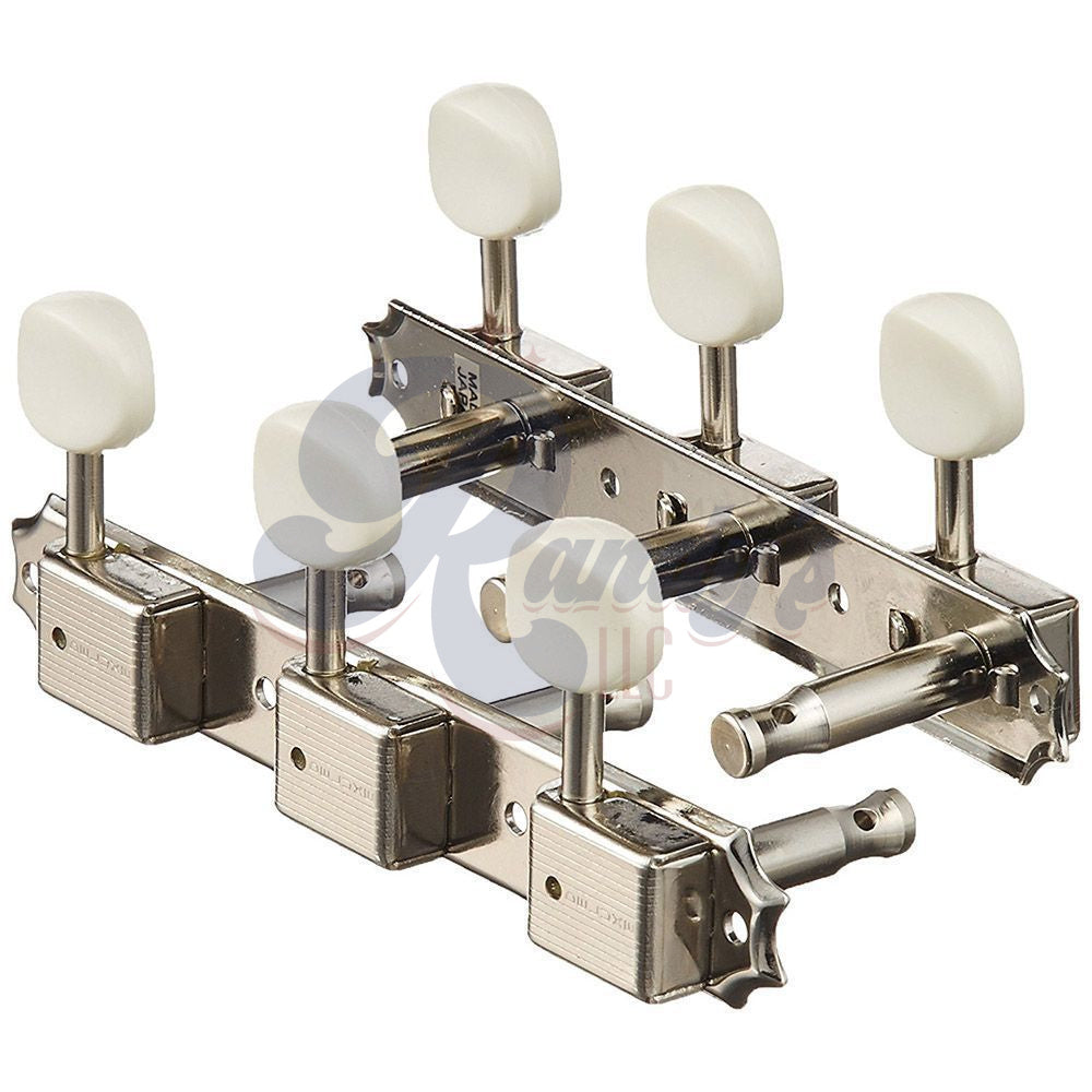 Aged Relic Tuners by Gotoh® w/ Oval Buttons (3-On-Plate) - Fits Gibson®