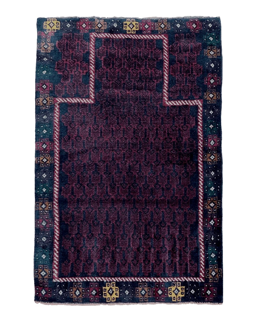 3 X 5 Vintage Handmade Tribal Wool Rug Baluchi Rug Afghan Rug Balouch Rug 3x4.7