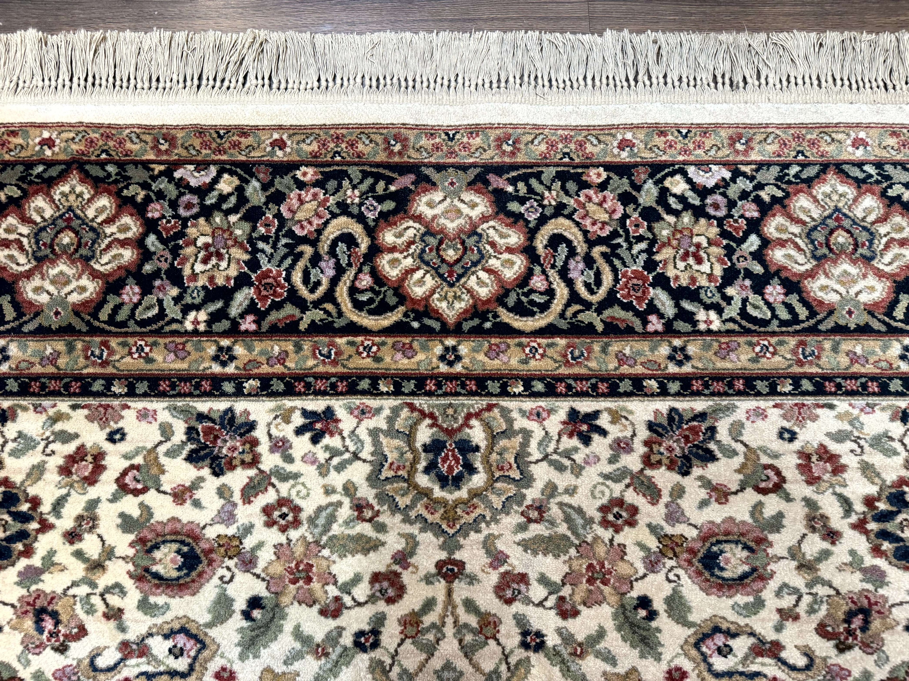 Karastan Rug 8.8 x 10.6 Ivory Indo Kirman #700/706, Wool Original Series