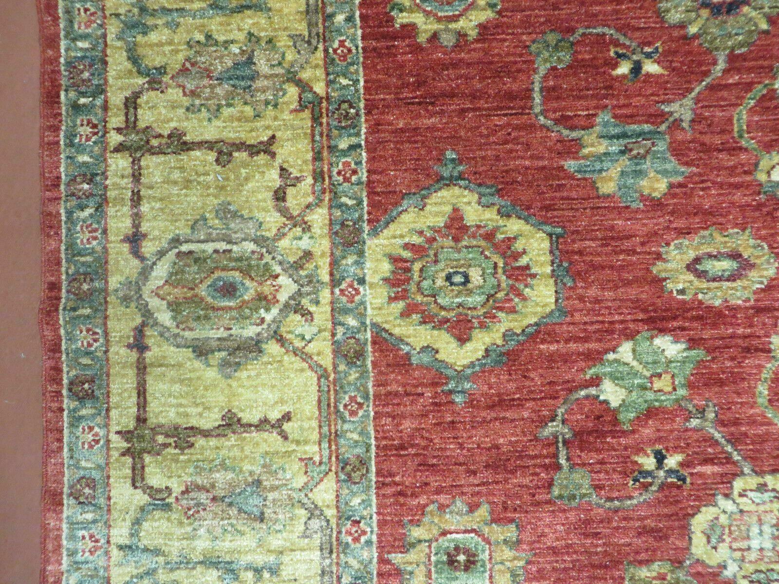 6.5' X 7' Vintage Handmade Egypt Agra Wool Rug Carpet Square Beauty