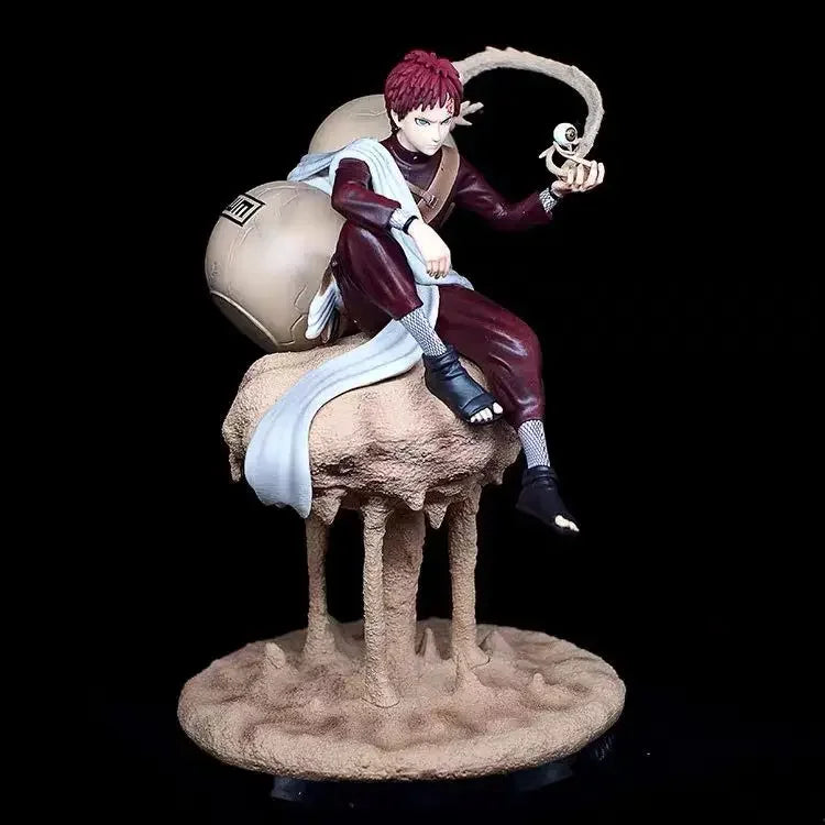 22cm NARUTO Gaara Action Figure, Animation Peripherals Kazekage Sitting Posture Statue