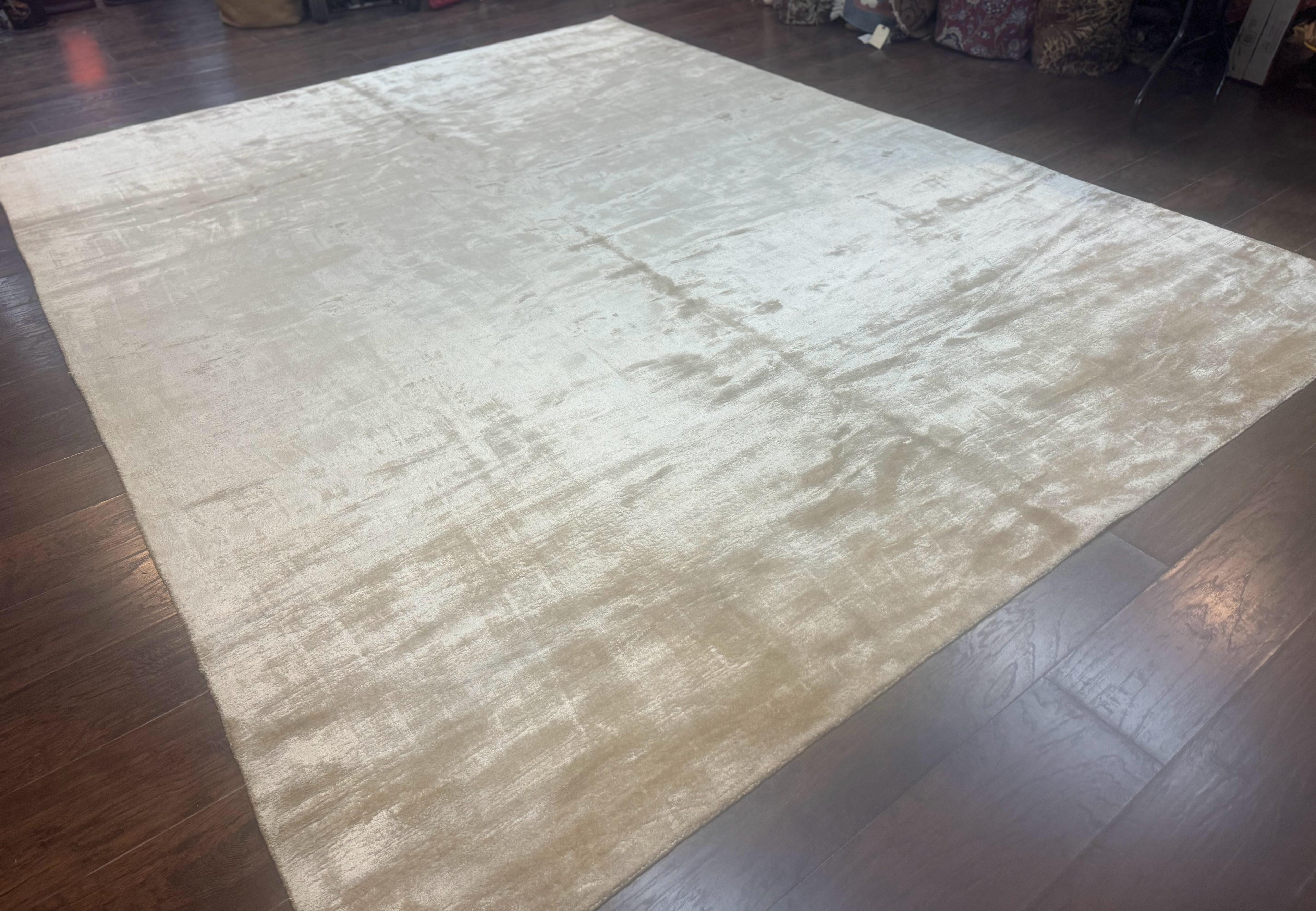 Tibetan Rug 9x11, Handmade Modern Contemporary Area Rug