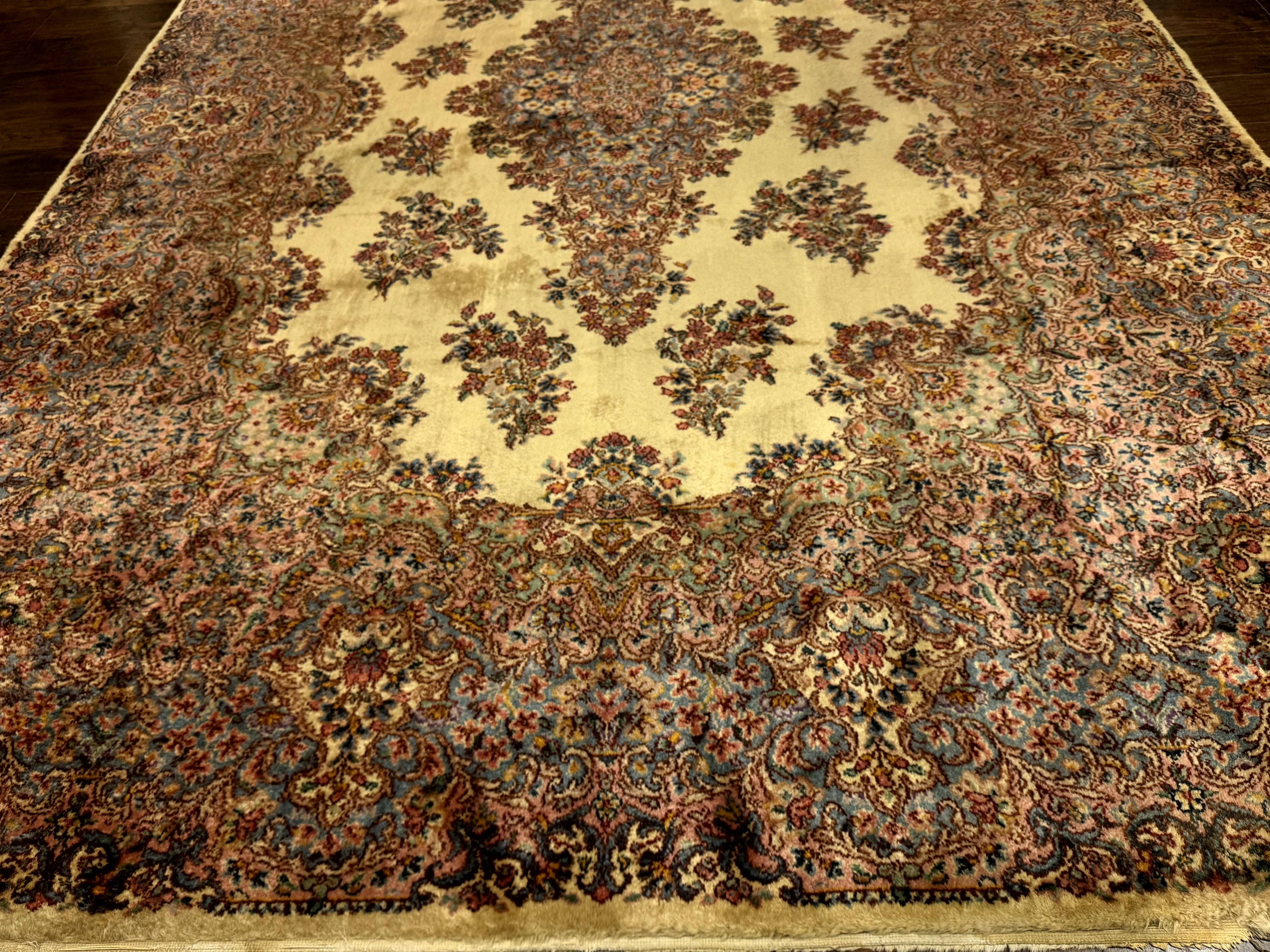 Karastan Kirman Rug #781, Antique Karastan Oriental Carpet 8.8 x 12, Wool Area Rug, Original Collection 700 Series, Rare Discontinued