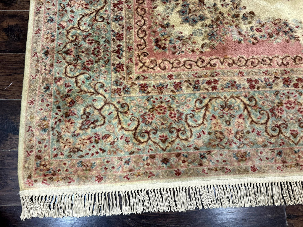 Karastan Rug 8.8 x 12, Pastel Ivory Kirman Rug #784, Wool Karastan Carpet, Original 700 Series, Vintage Karastan Area Rug, Discontinued