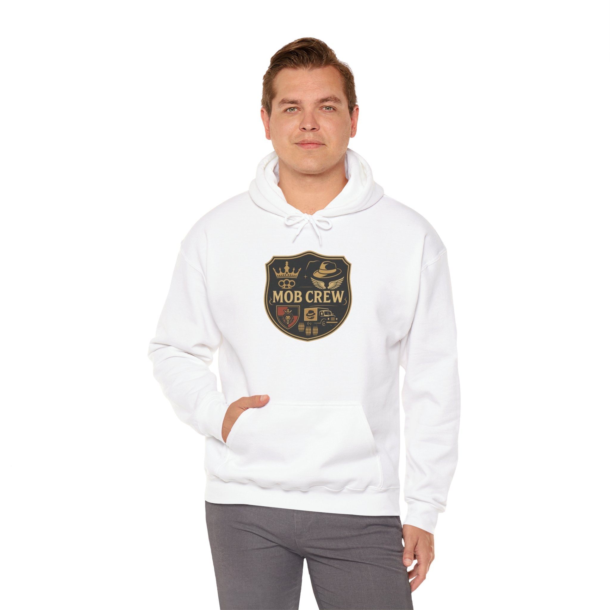 Mob Crew Hoodie – Vintage Pullover for Family Comfort