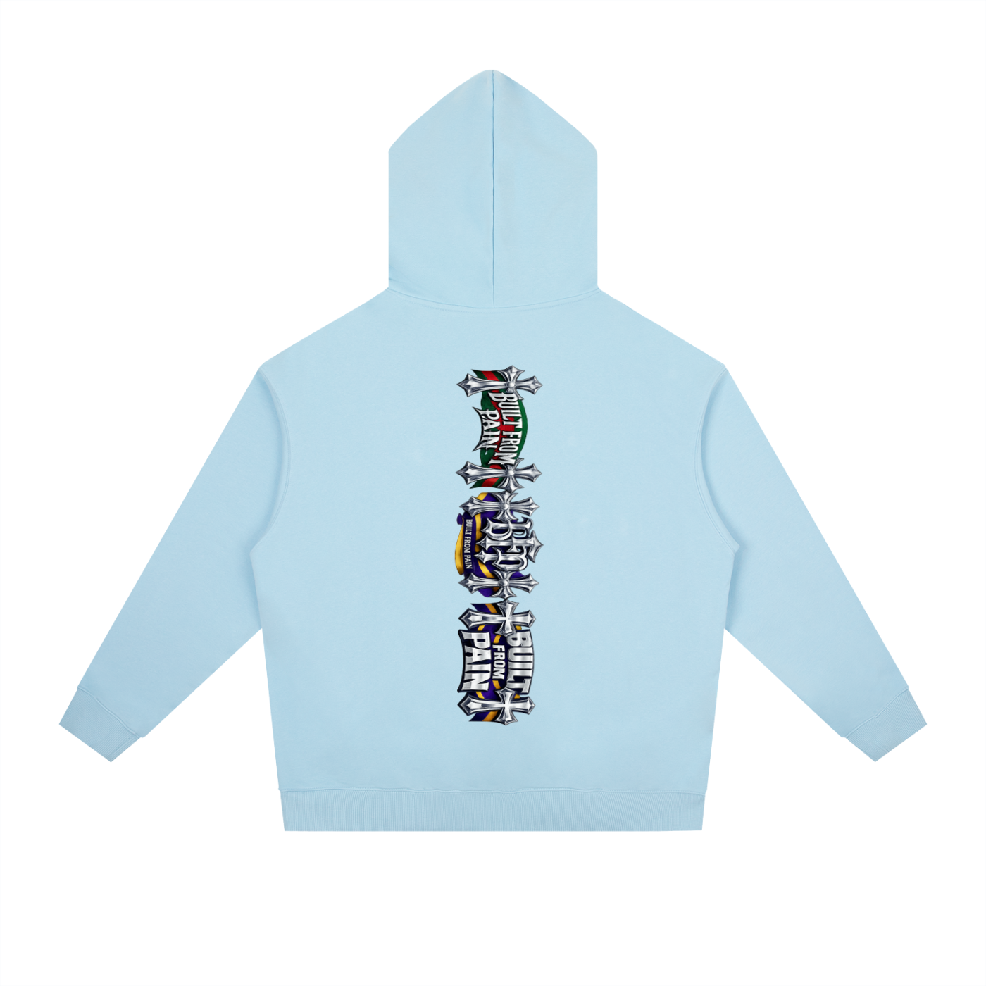 2 GUNS CHROME Essential Heavyweight Drop-Shoulder Hoodie