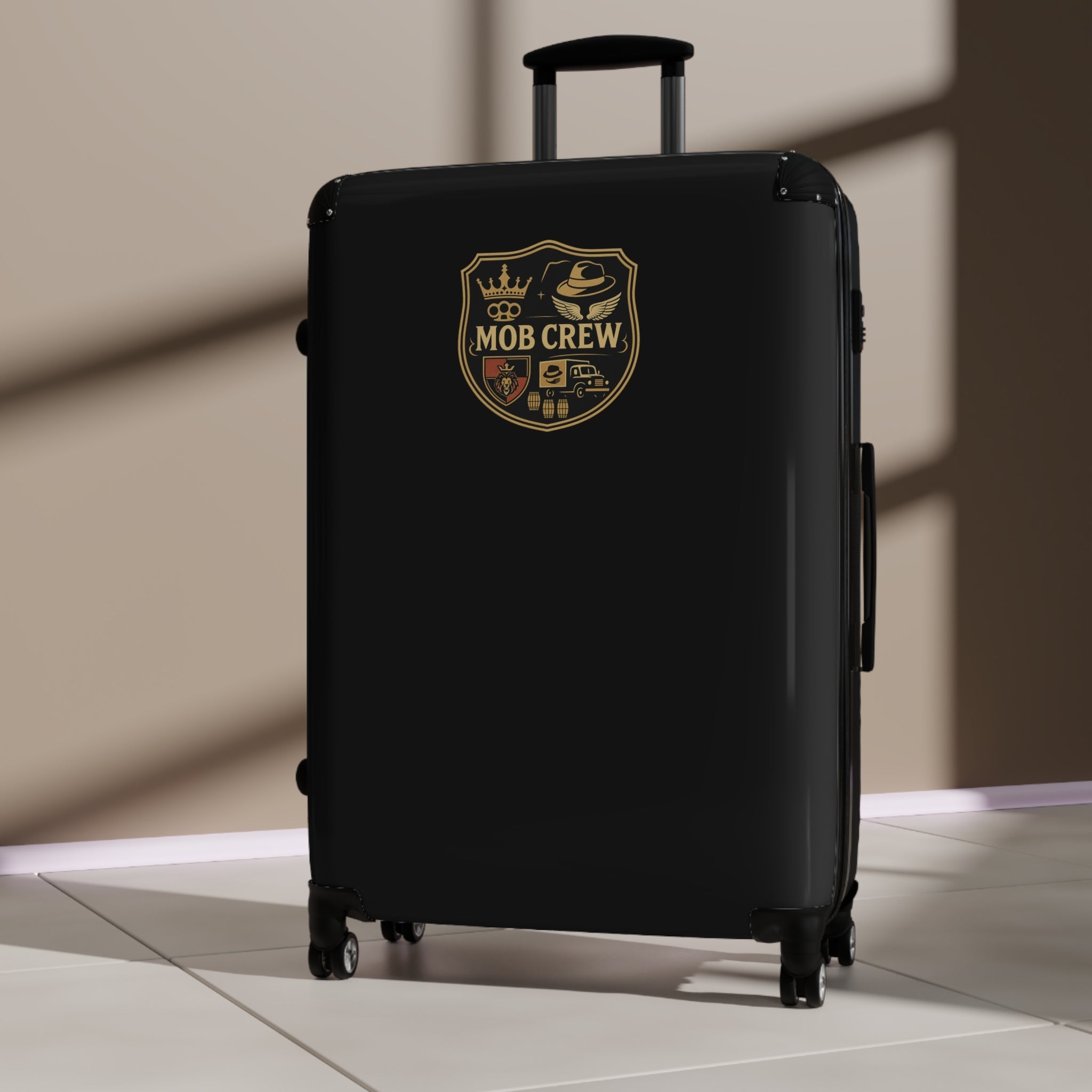 Mob Crew Large Luggage, Stylish Fun Luggage Perfect for Vacations Travel Suitcase Modern Carry-On