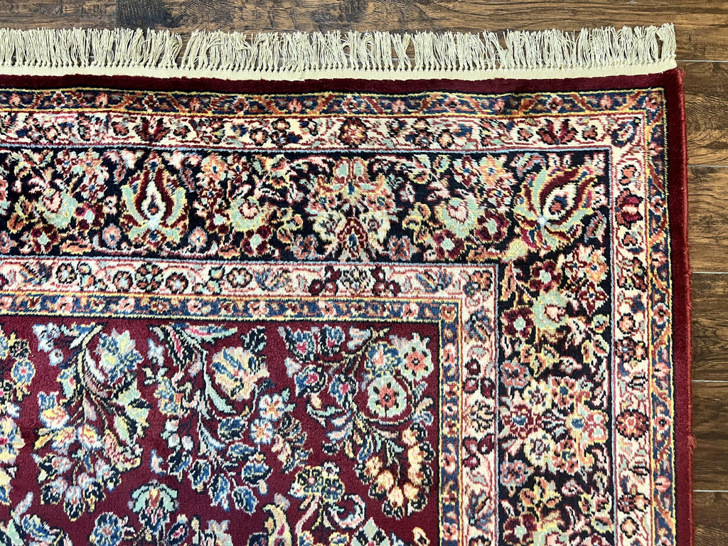 Karastan Rug 9x12 Red Sarouk #785, Wool Karastan Carpet, Discontinued Vintage, Original 700 Series, Karastan Area Rug