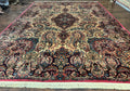 Antique Karastan Kirman Rug 8.8 x 12, Imperial Karastan #1427, Ivory Kirman