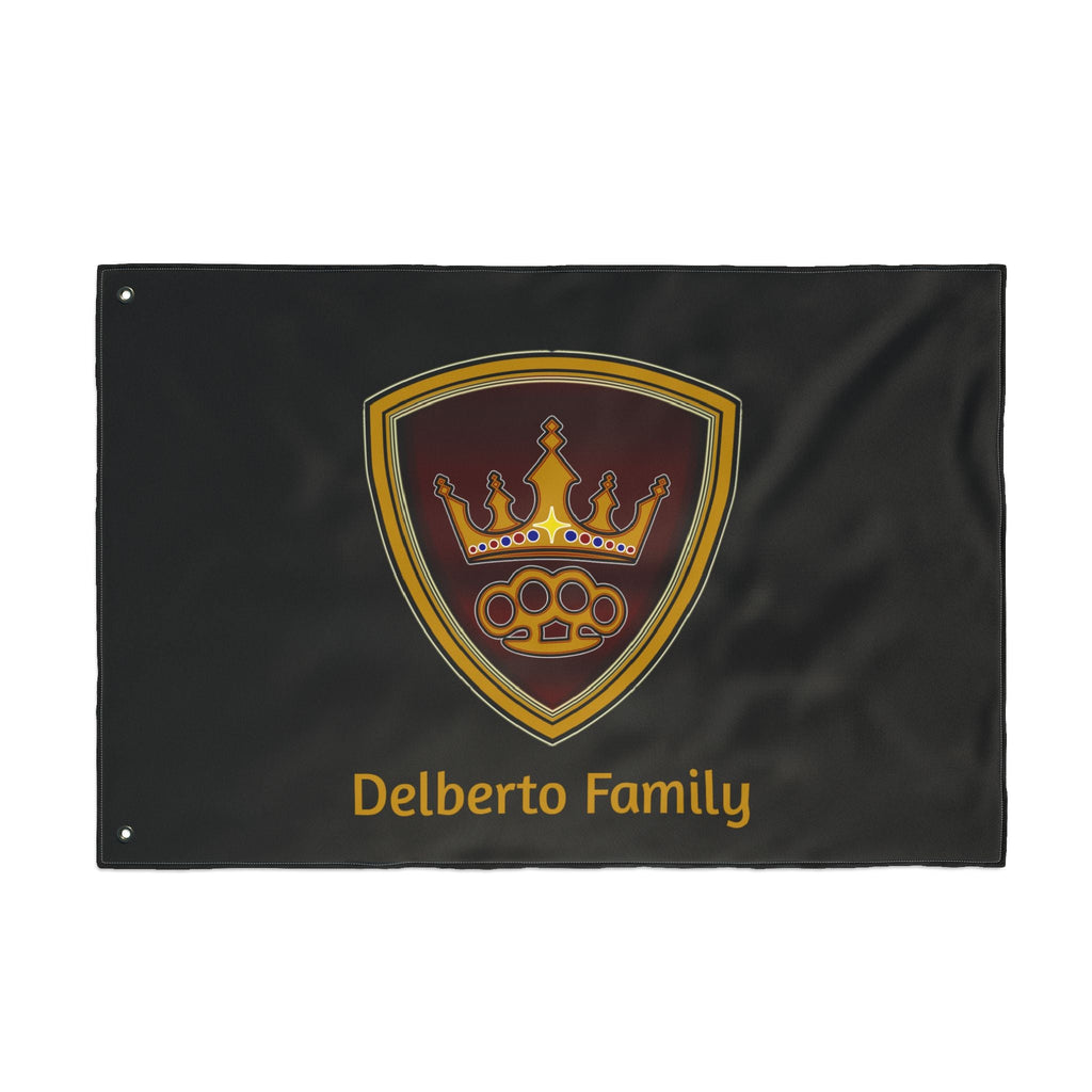 Delberto Family Flag — Double-Sided Outdoor Banner
