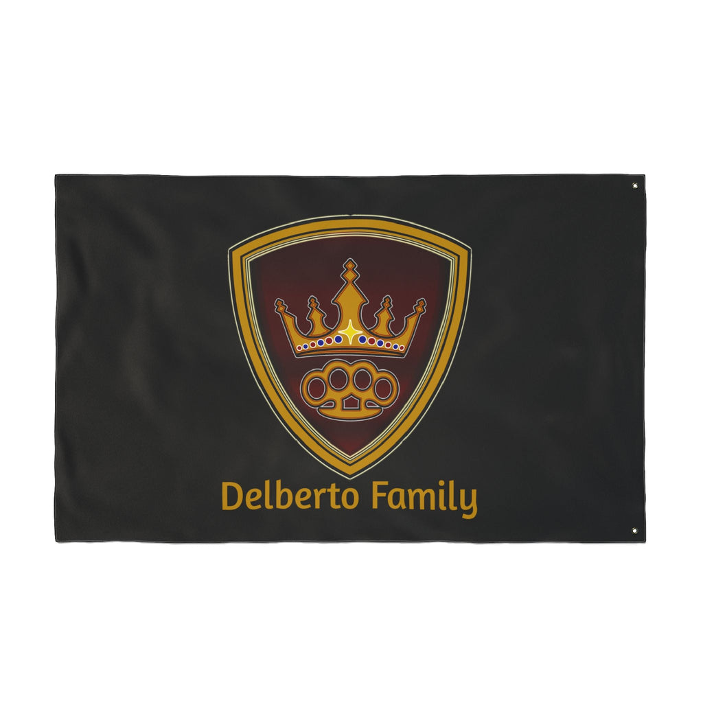 Delberto Family Flag — Double-Sided Outdoor Banner