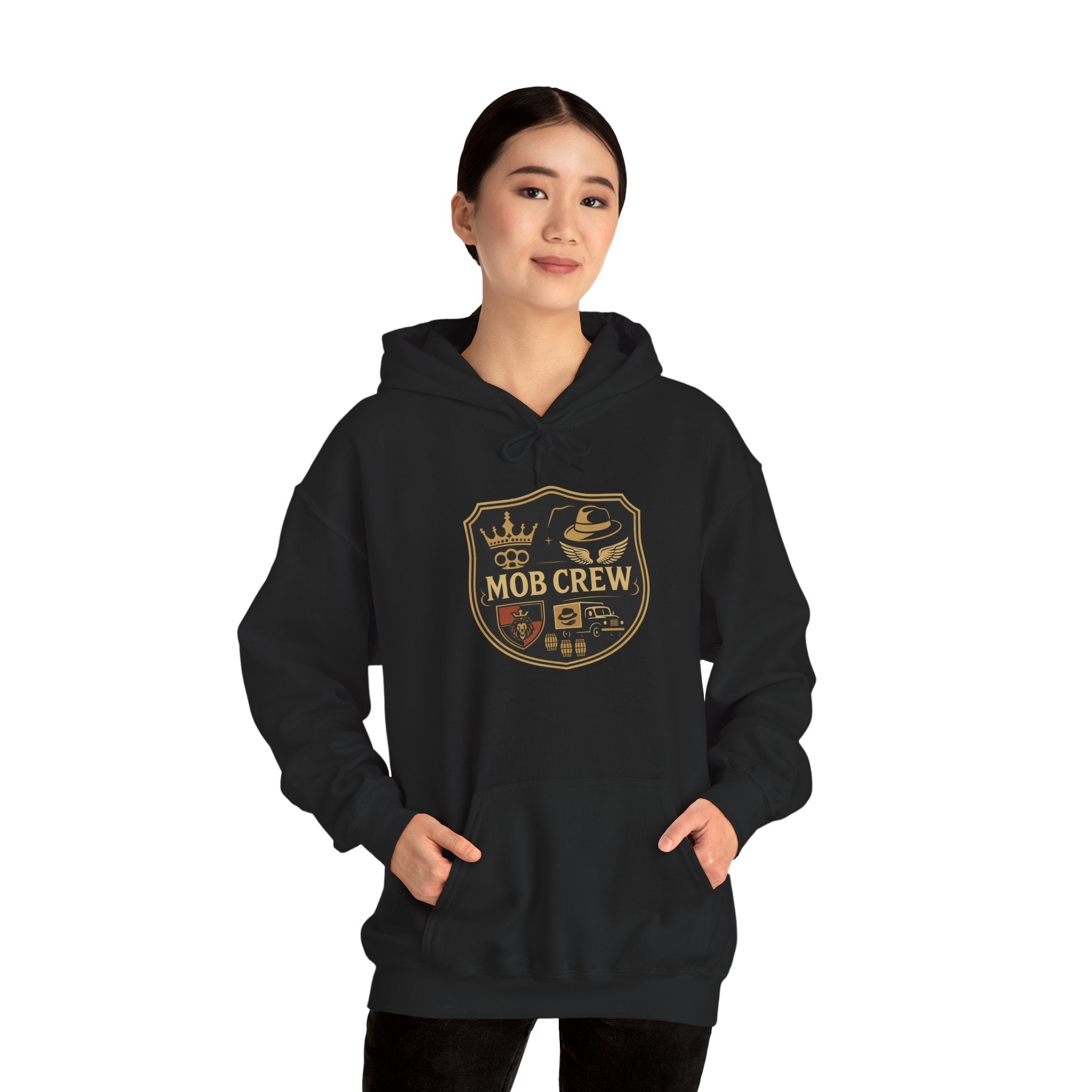 Mob Crew Hoodie – Vintage Pullover for Family Comfort