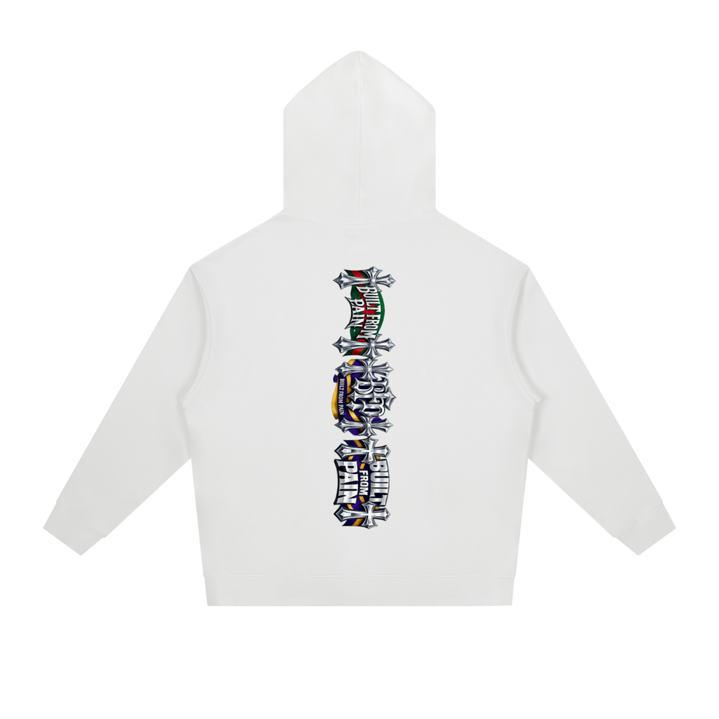 2 GUNS CHROME Essential Heavyweight Drop-Shoulder Hoodie