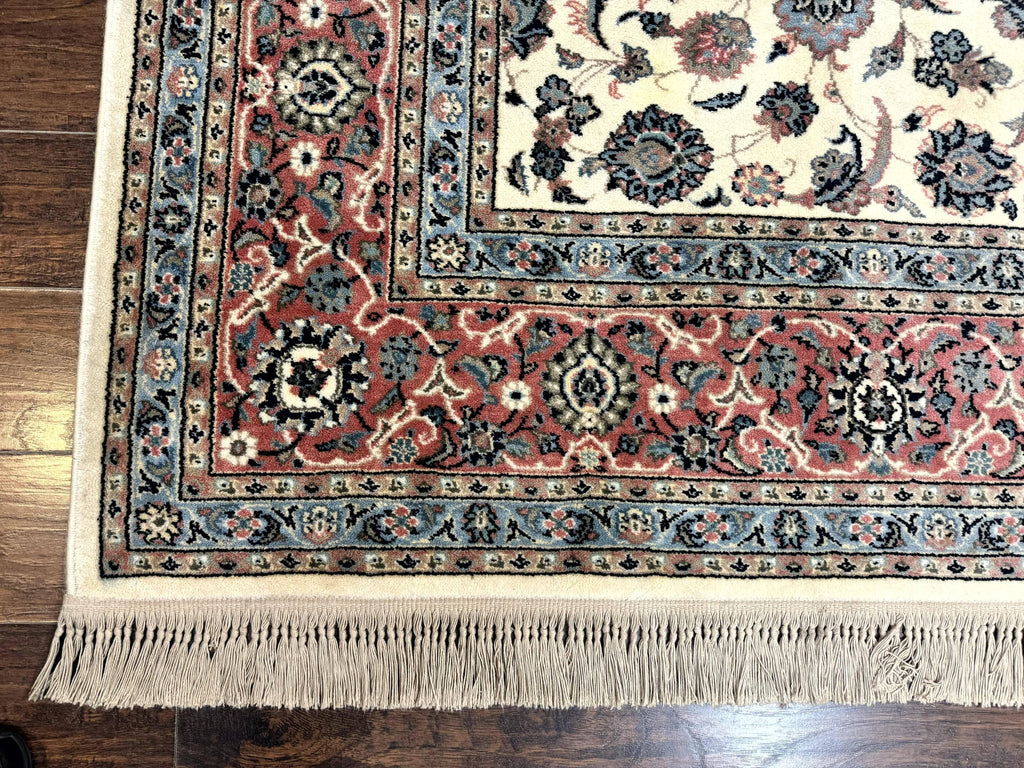 Karastan Rug 8.8 x 12, Ivory Rose Kashan #768, Wool Pile Karastan Carpet, Original 700 Series, Rare, Discontinued, Vintage