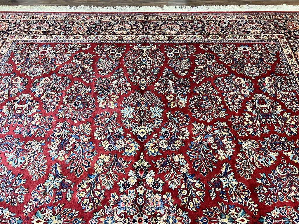 Karastan Rug 10x18 Red Sarouk #785, Wool Karastan Carpet, Original 700 Series, Vintage Discontinued Large Oriental Rug