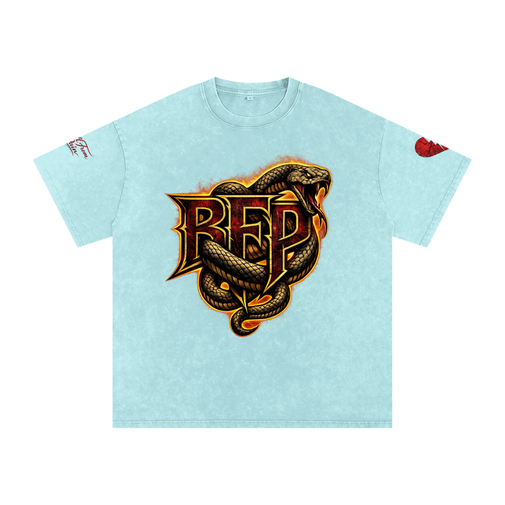 FLAME BFP Snow Washed Oversized Cotton T-Shirt