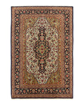 Persian Qum Rug 3.6 x 5, Kork Wool, Very Finely Hand Knotted 325 KPSI, Rare, Semi Antique