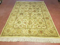 Belgium Power Loomed Rug 5x7, Vintage Oriental Wool Carpet, Beige