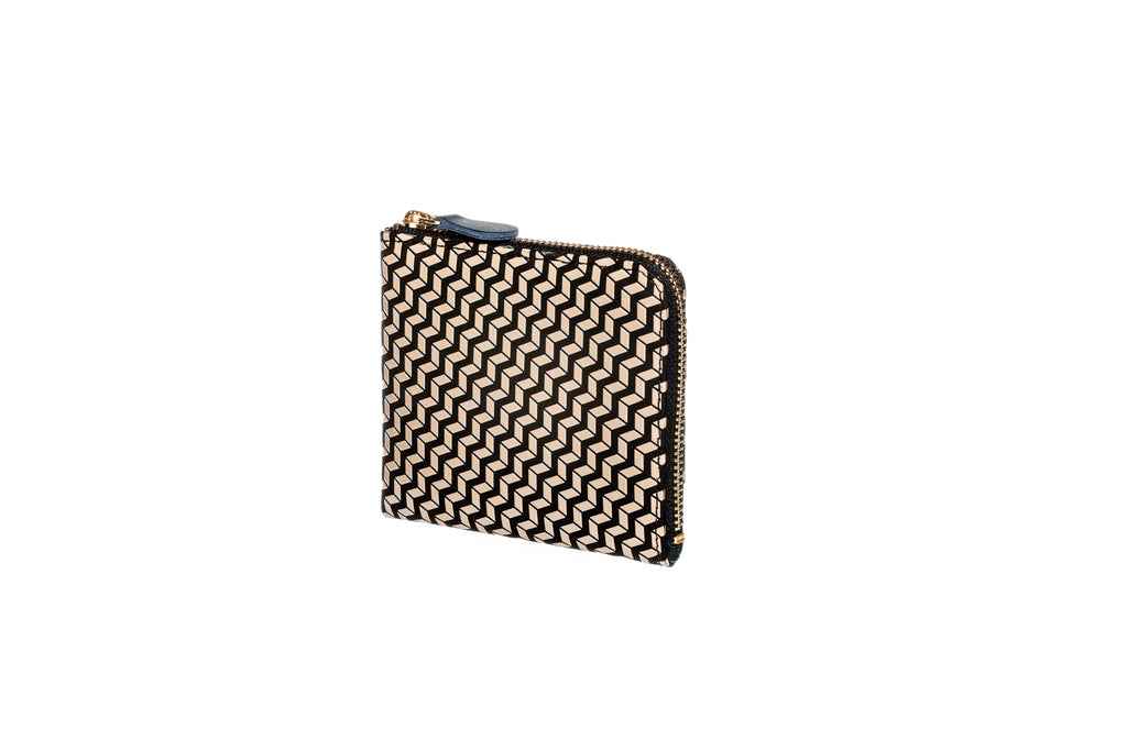 Zipped Coin Purse (Large) - Chevron-S