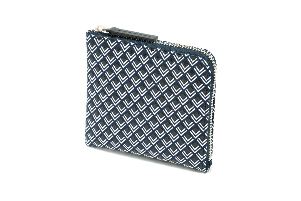 Zipped Coin Purse (Large)  -  White Frame