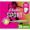 Playtex Sport Tampons, Super Absorbency, Unscented - 36 Count