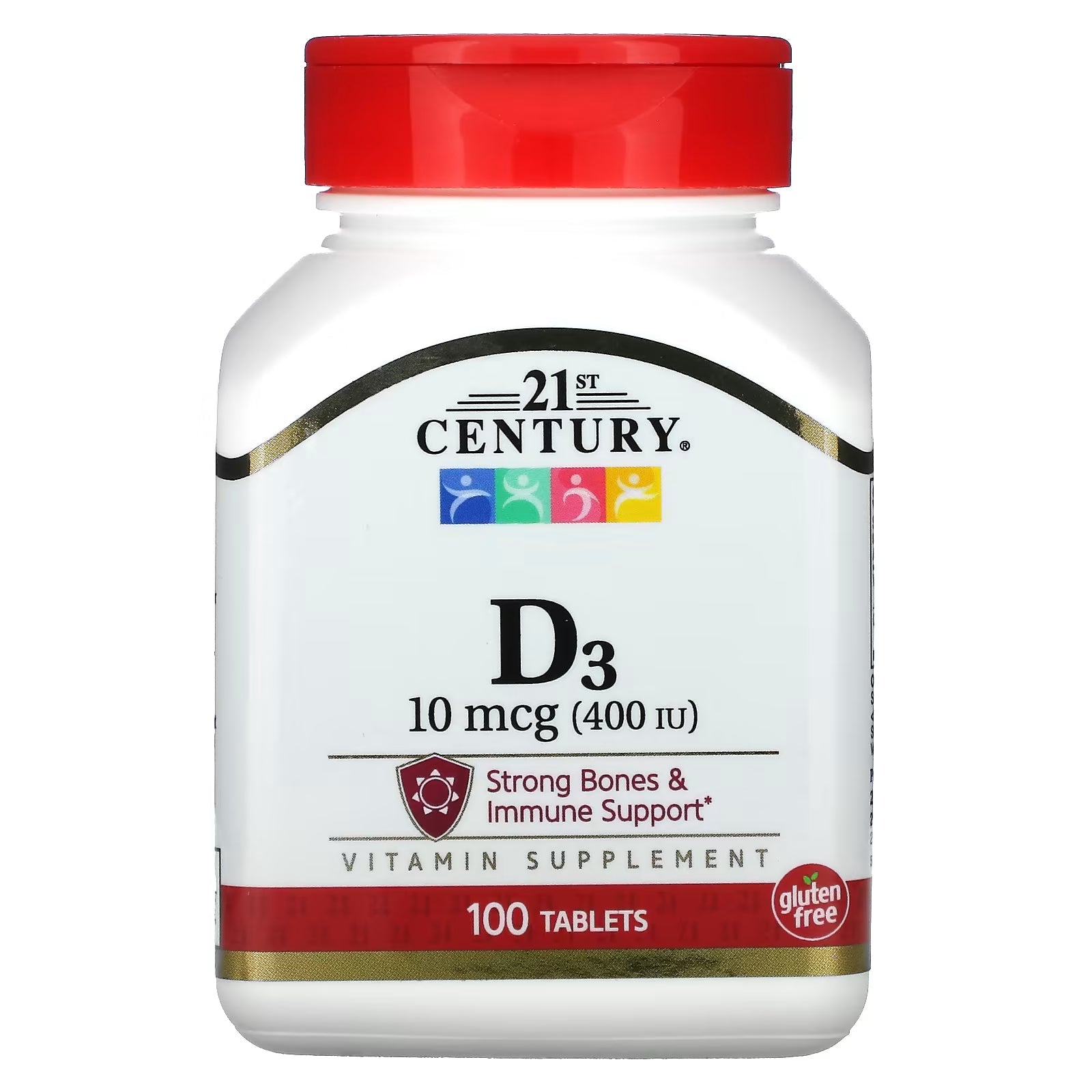Vitamin D3 10 mcg (400 IU) Tablets, 100 Count, Unit Dose (UD)