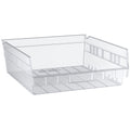 Regency Space Solutions Quantum Storage Systems Shelf Bin, Clear, Polypropylene,4 In QSB109CL