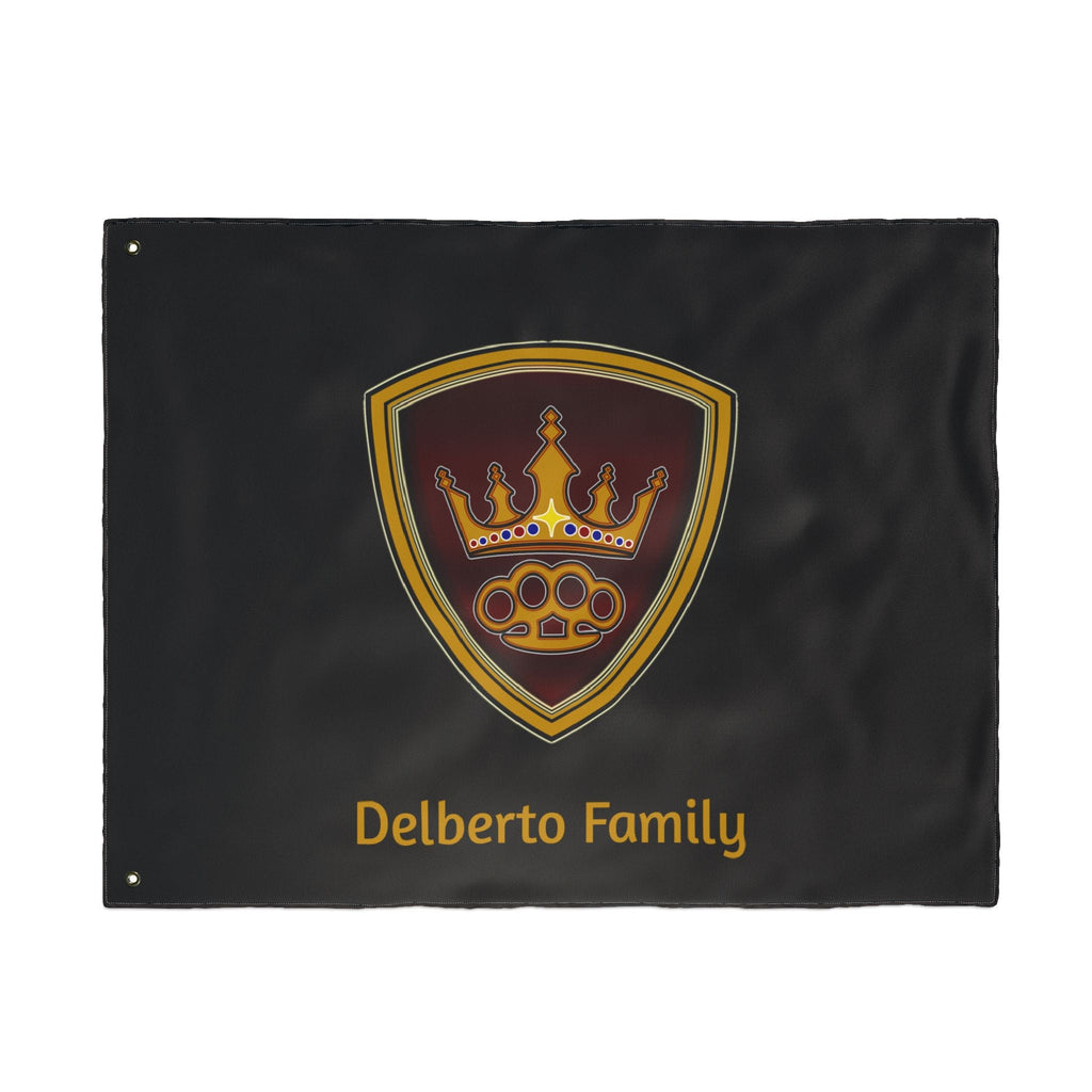 Delberto Family Flag — Double-Sided Outdoor Banner