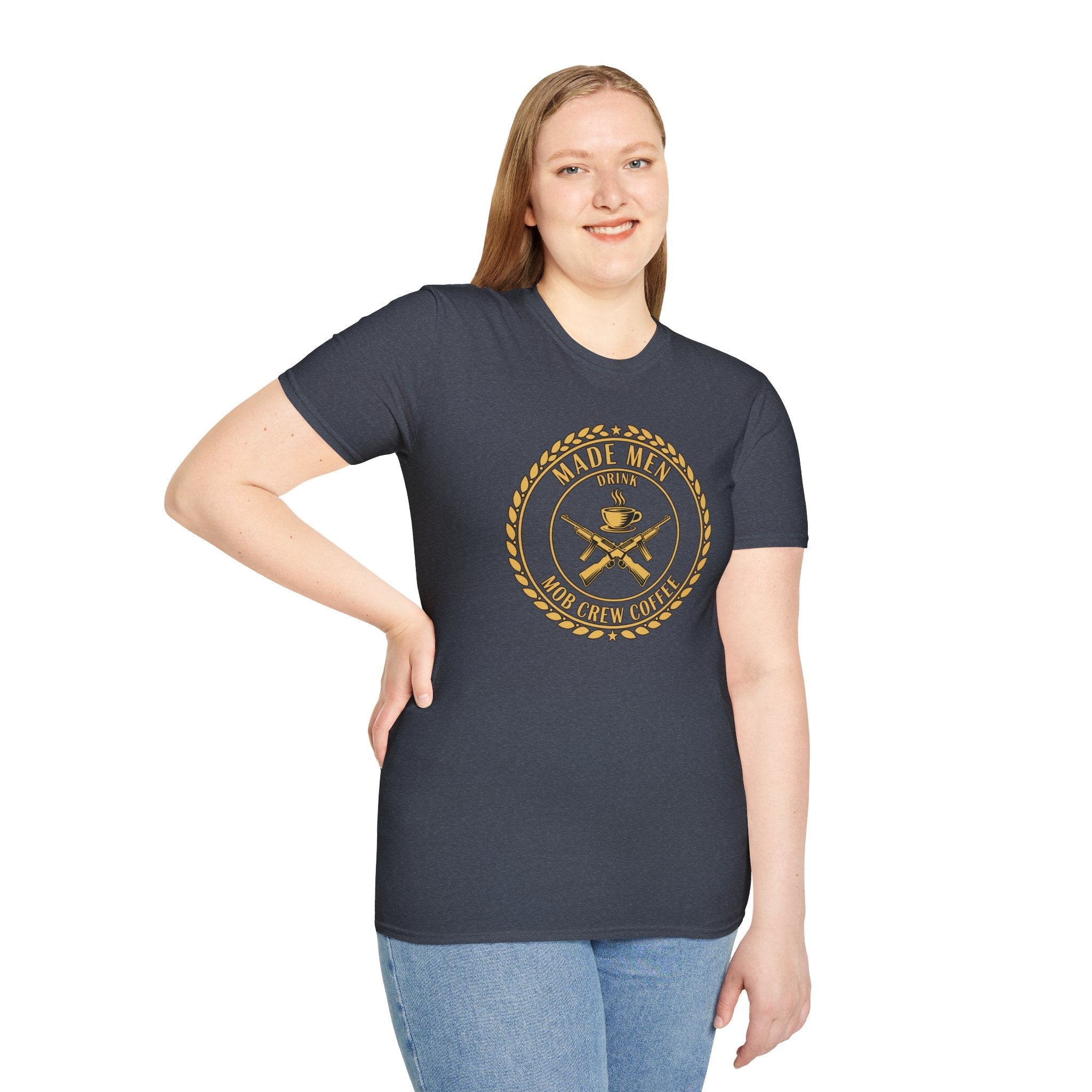 Mob Crew Made Men Drink Mob Crew Coffee T-Shirt - Perfect for Coffee Lovers