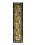 Indian Runner Rug 3x14, Panel Design, Oriental Carpet for Hallway