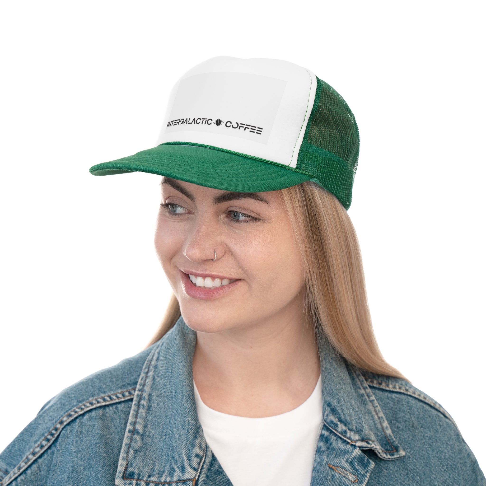 Intergalactic Coffee Trucker Caps